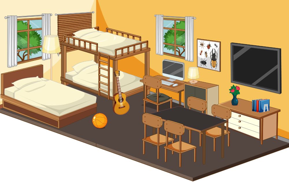 Loft Bunk Bed with Steps