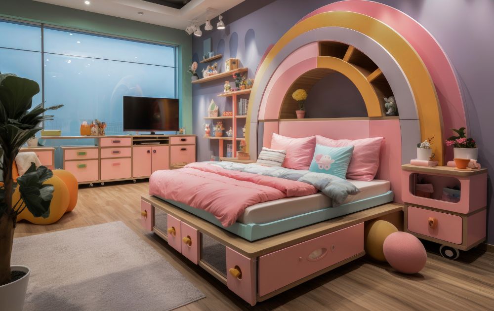 Twin Bookcase Bed