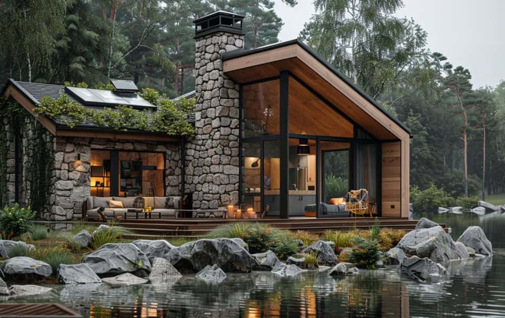 Modern Rustic Lake House: A Perfect Blend of Nature and Contemporary Living
