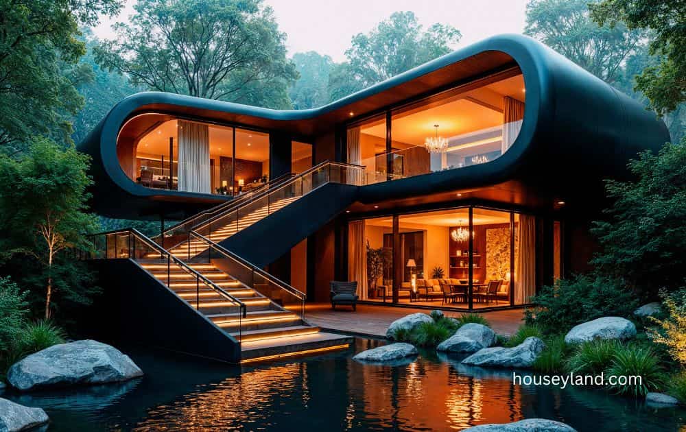 How to Build a Small Guest House That Feels High End With Glowing Stone